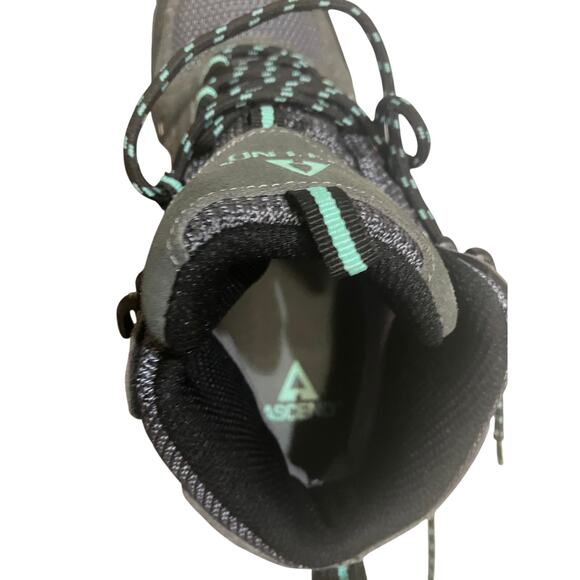 Ascend Traverse-W Women's 7 Hiking Boots Leather Upper VGUC Mint Green Gray - Picture 11 of 12